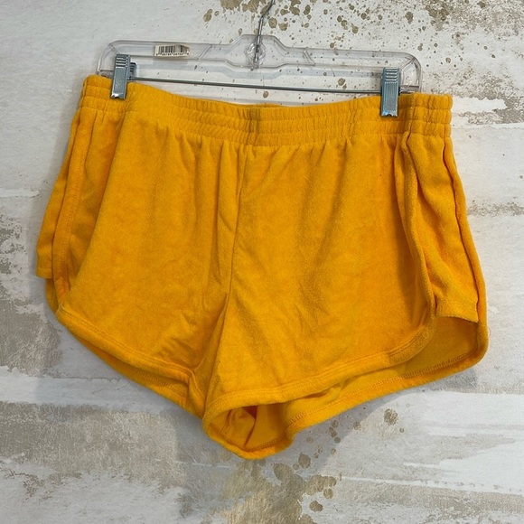Wild Fable Orange High-rise Terry Cloth Dolphin Shorts Size Large - Picture 1 of 3